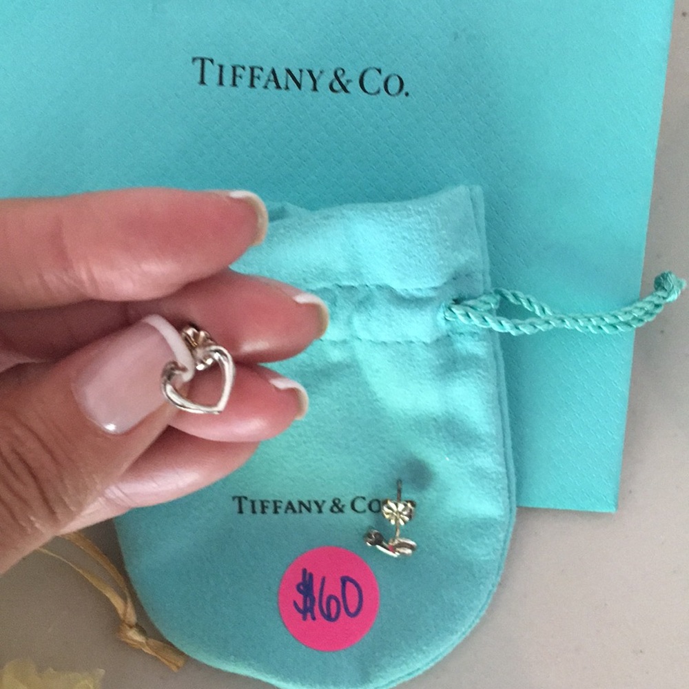 Tiffany heart earrings in original packaging